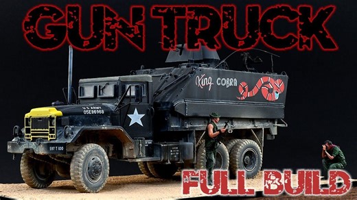 AFV CLUB 1/35 美国陆军卡车模型制作4K完整版 - 越南道路警卫队