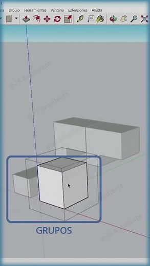 ¿Cómo Crear un Componente en SketchUp? #tutorial #arquitectura #sketchup #design