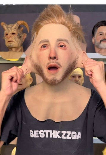 Simulated silicone face mask headgear #siliconemask #masks #realisticmask #cosplay #halloweenmask