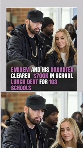 Eminem and his daughter, Hailie Jade, helpederase more than $700,000 in unpaid school lunch debt