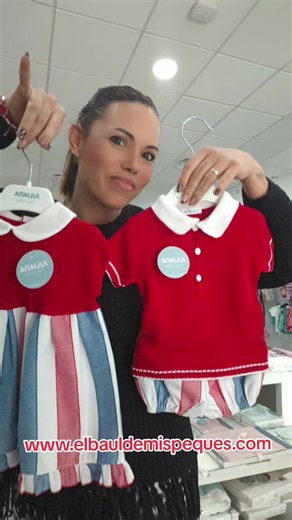 ⚓♥️💙 Nueva colección JULIANA – tonos marineros 💙♥️⚓ Mirad qué preciosidad os traemos hoy 😍 Vestido 👗 de niña en tono marinero ⚓ tan bonito ♥️, de los que ya nos quedan poquitas unidades porque han encantado🥰 💥 conjunto de niño 👕 con jersey de punto y braguita a juego, en un rojo precioso combinado con rayas ❤️⚪ Un color ideal, fresco y perfecto para el verano ☀️ 📏 Disponible desde la talla 6 meses hasta la 48 meses 🛍️ Ya disponible en nuestra página web🌐 www.elbauldemispeques.com 📦 En