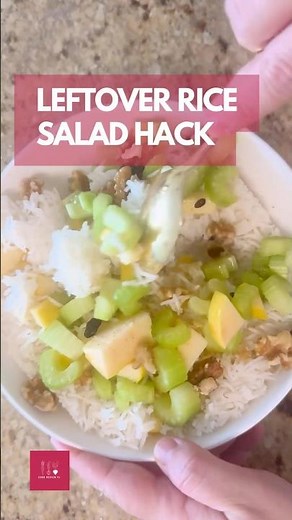 Leftover Rice Turns Into This Sweet Tangy Apple Rice Salad Vegan GF