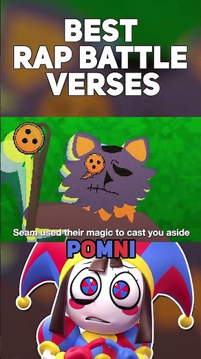 POMNI! (PT. 2) (BEST RAP BATTLE VERSES) #shorts #rapbattle #theamazingdigitalcircus #tadc #deltarune