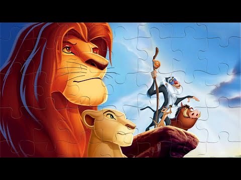 The Lion King - solving puzzle for kids with Disney characters