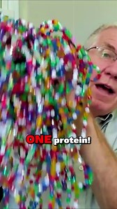 Proteins are built one amino acid at a time, like beads on a string. Many of them are thousands of amino acids long, and every single one has to be in the right position for the molecule to fold into the shape that makes the cell function. Hemoglobin is a perfect example. One misplaced amino acid can cause sickle cell anemia. That is not what randomness looks like. God makes the right shape by lining up the beads the right way. 👉 CreationToday.org/440 | Creation Today