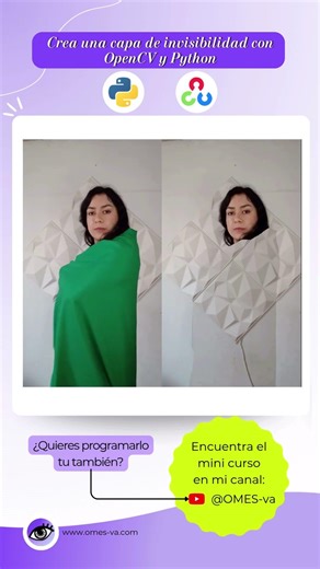 Capa de invisibilidad con #OpenCV y #Python (parte de minicurso de OpenCV)