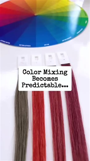 Color mixing theory (how colors mix) is the thing that makes tonal choices become predictable... Why??? Because it's literally the decision-making system you use behind every formulation you make. It keeps you from having to ask: ✨️“What line did you use for that?” Because you can look at a color and you re-create it in the line you have. ✨️“What parts did you mix?” Because you can take the tones you're going to mix and map out the formula you need. ✨️