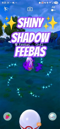 ✨SHINY SHADOW FEEBAS! Pokemon Go! #pokemon #pokemongo #pokémongo