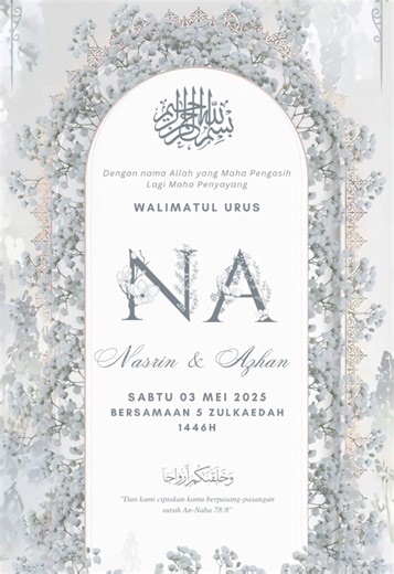 Digital invitation card (@kadjemputandigitalcard)’s videos with anugerah terindah ourfeelings edit - aboutourfeelingss