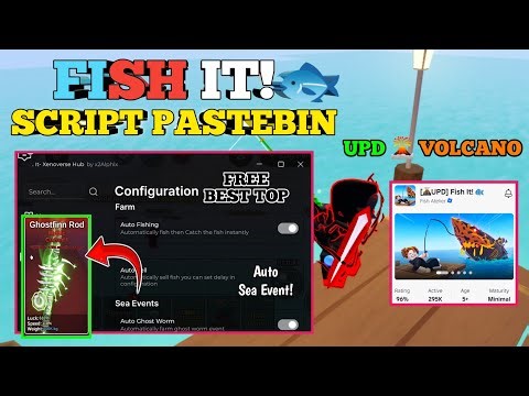 NEW Roblox Fish It Script 🎣 | Auto Fishing V2 + Ghostfinn Rod Quest | Free Keyless (🌋Volcano Upd)