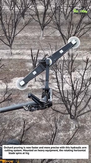 Insane Orchard Pruning Machine! Giant Rotating Blade Technology 🍎🌳
