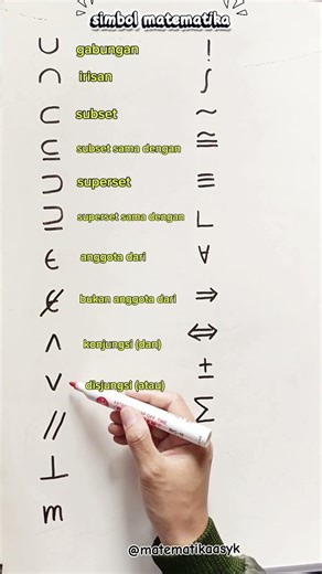 Simbol matematika (part 1) #math #maths #matematika #mathematics #mathematic