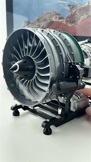 Running TECHING 1/10 Turbofan Engine Aircraft Jet Engine Model-EngineDIY #diy