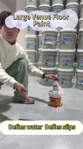 Self-leveling high hardness epoxy colored sand flooring paint