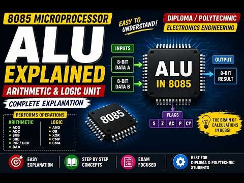 Arithmetic Logic Unit (ALU) Explained | Working & Functions in Microprocessor | Diploma/Polytechnic