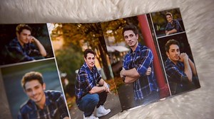 Our “Senior Portfolio Book” looking even better with Bellevue High School’s Martin on the cover  With a full wrap, canvas wrap cover these wedding-quality flush-mount books feature all of your senior picture favorites in a magazine style layout. See more of our favorite seniors at StudioBseniors.com | Studio B Portraits | Facebook