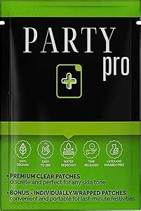 Party Pro Party Flush Patch - Clear, Individual Party Smart Patches. Celebrate with Our Trusted Patch