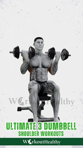 The Ultimate Dumbbell Shoulder Workout #ShoulderWorkout #FitnessGoals #DumbbellTraining | WorkoutHealthy