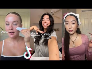 GRWM Tiktok Compilation #22 - Talking & Makeup Tutorial ❤️(ASMR, Skincare, Makeup, Outfits)