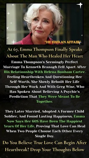 Emma Thompson Finally Reveals the Man Who Changed Her Life
