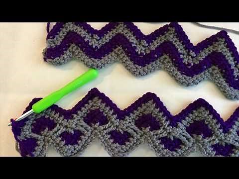 Sweetheart Ripple Crochet Blanket