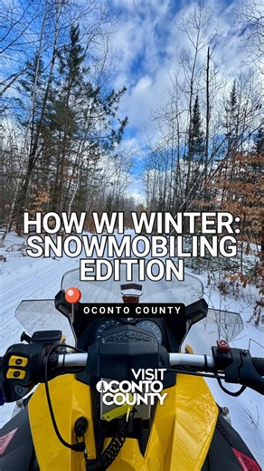 How WI Winter: groomed trails, wide open throttle, and endless miles. 🏔️🛷 Snowmobiling is just one way to experience an Oconto County winter. This is the second in our How WI Winter series—stay tuned for more ways we winter the season. | Visit Oconto County