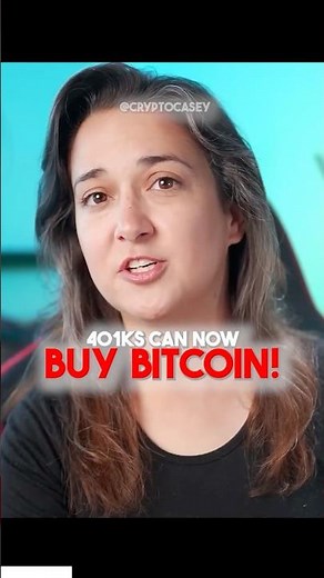 "401Ks Can Now Buy Bitcoin!" 🚀 #cryptocasey