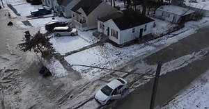 Streets flooded, iced over in Detroit neighborhood after water main break