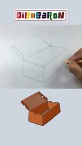How to draw a shoe box step by step | Easy drawing | Quick draw