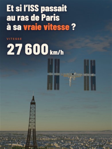 ISS à sa Vraie Vitesse : Simulation de son Passage au-dessus de Paris 🛰️