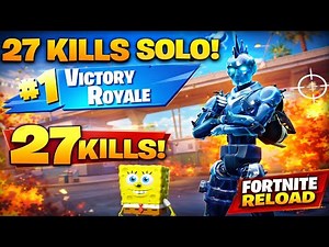 27 KILLS SOLO! 😱 Fortnite Reload Victory Royale