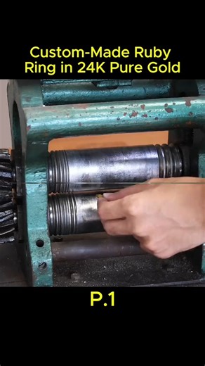 Custom-Made Ruby ring in 24k Pure Gold | LS Artist