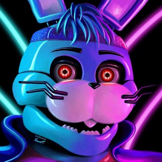 Painting Glamrock Bonnie #fnaf #fnafart
