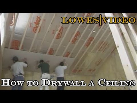 Hanging Drywall on Ceiling by Yourself