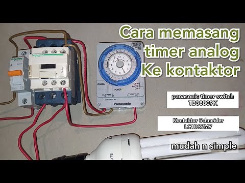 How to install an analog timer to the contactor easily and simply