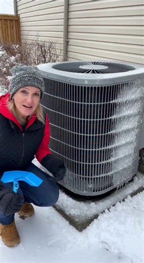 If ice builds around your HVAC unit be very careful not to damage your unit by picking at the ice attached and frozen to your HVAC unit, warm water can work also gently poured around to thaw your HVAC unit out. #hvac #winterweather #pearsonheatingandair #ice #winterheating #best #reviews | Kimberly Anne Pearson