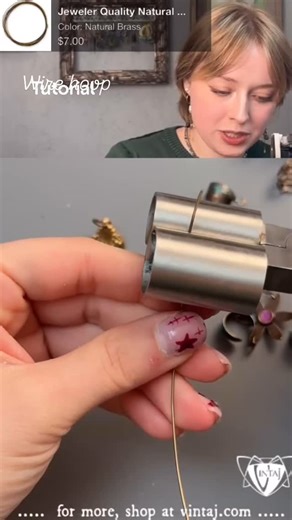 49 reactions | Easy wire hoop tutorial using our 20ga natural brass wire. #easywirejewelry #beginnerjewelrymaking #wirehoopearrings | Vintaj | Facebook