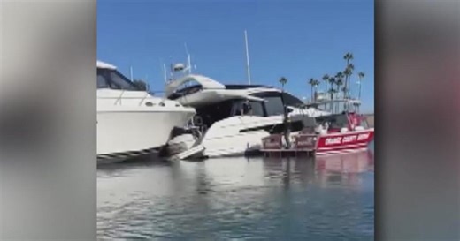 Out-of-control boat crashes into another at the Dana Point Harbor