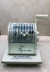 Vintage Paymaster Check Writer Machine Series S-1000 7 With Key and Cover 1979-1983 - Etsy