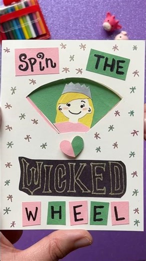 How to make a WICKED handmade card | Elphaba & Glinda | Perfect for holidays, birthdays, friends!