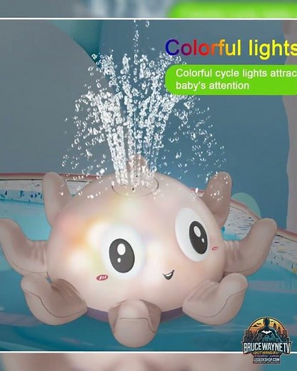 Jouet Bain Bébé Automatique Jet Eau Lumières Piscine Douche