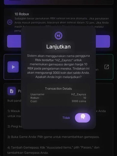 Pengen Robux gratis? Cobain aplikasi ini 100% asli #rbxearny #robux #robuxearny