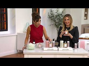 philosophy grace and love cleanse, firm luminous 3pc collection on QVC