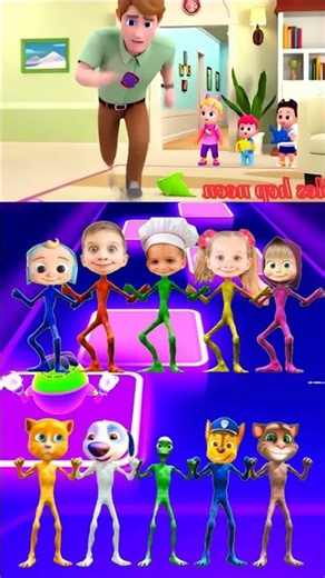 Bebefinn Pinkfong X Scary Boss Baby Coffin Dance Song Cover Tiles hop #shortsfeed​ #bebefinn​