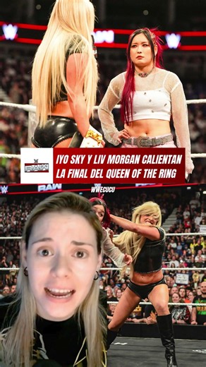 Iyo Sky and Liv Morgan heat up the Queen of the Ring final #wwe #wweinspanish #prowrestling