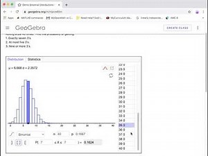 Binomial Distribution with GeoGebra