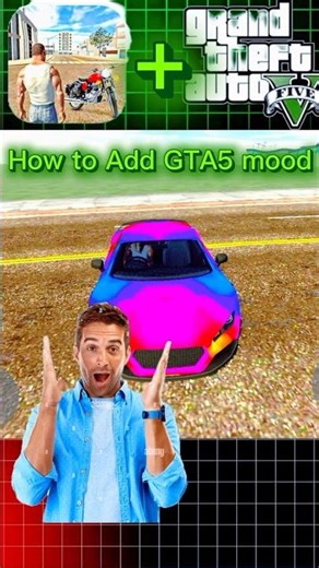 How to add gta5 mood indian bike driving 3d #shorts #gaming