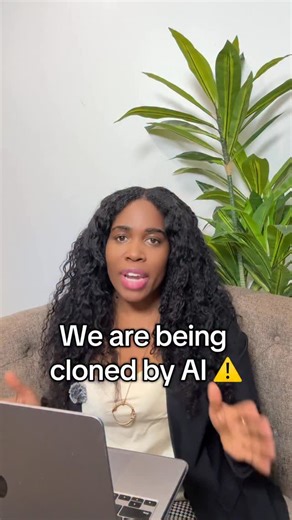 Dr. Erin Toussaint Jacques on Instagram: "We are being cloned by AI ⚠️ #ai"