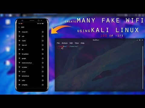 Create many fake WiFi on Kali Linux | Confuse WiFi users around you | Hundreds of fake wifi