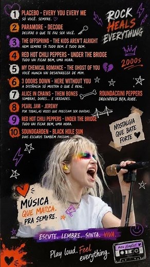 🖤 Rock Nostalgia: Músicas Que Definiram os Anos 90 e 2000 🤘